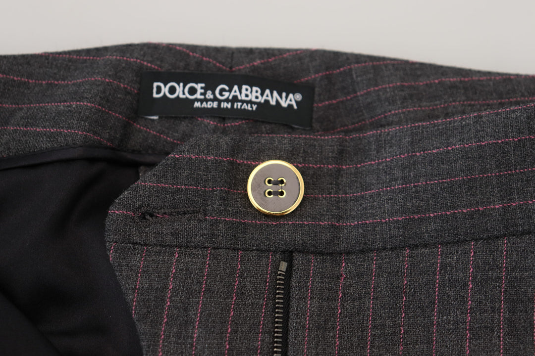 Pantalones cónicos a rayas de Dolce Gabbana El lujo desatado