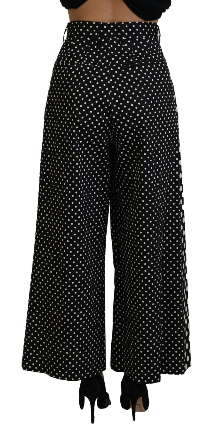 Dolce &amp; Gabbana Multicolor Polka Dots High Waist  Pants