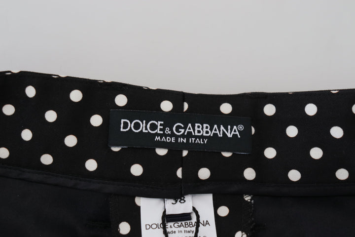 Dolce &amp; Gabbana Multicolor Polka Dots High Waist  Pants