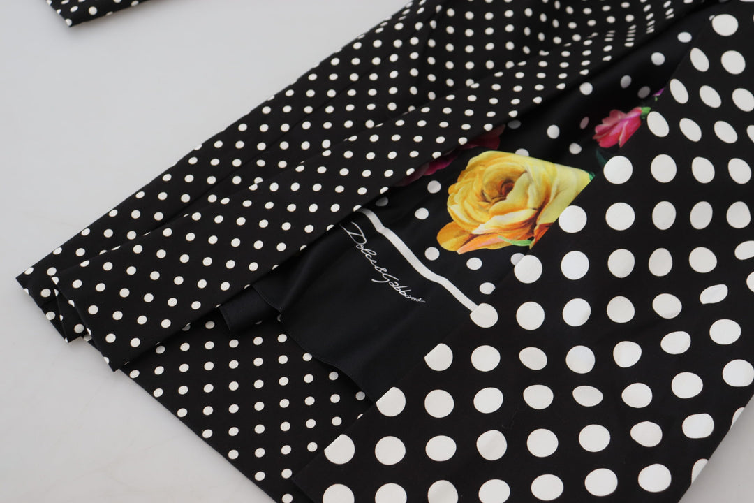 Dolce &amp; Gabbana Multicolor Polka Dots High Waist  Pants