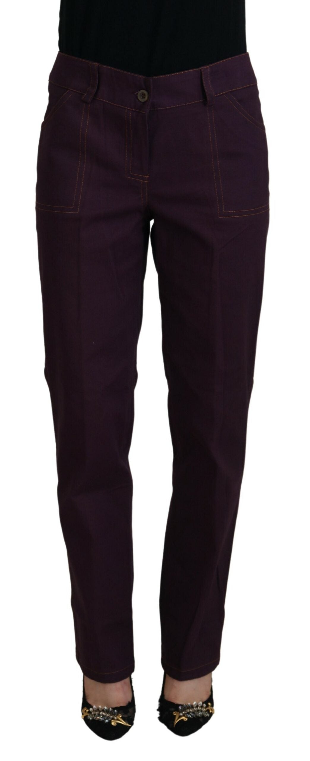 Pantalones de vestir de algodón BENCIVENGA estilo italiano