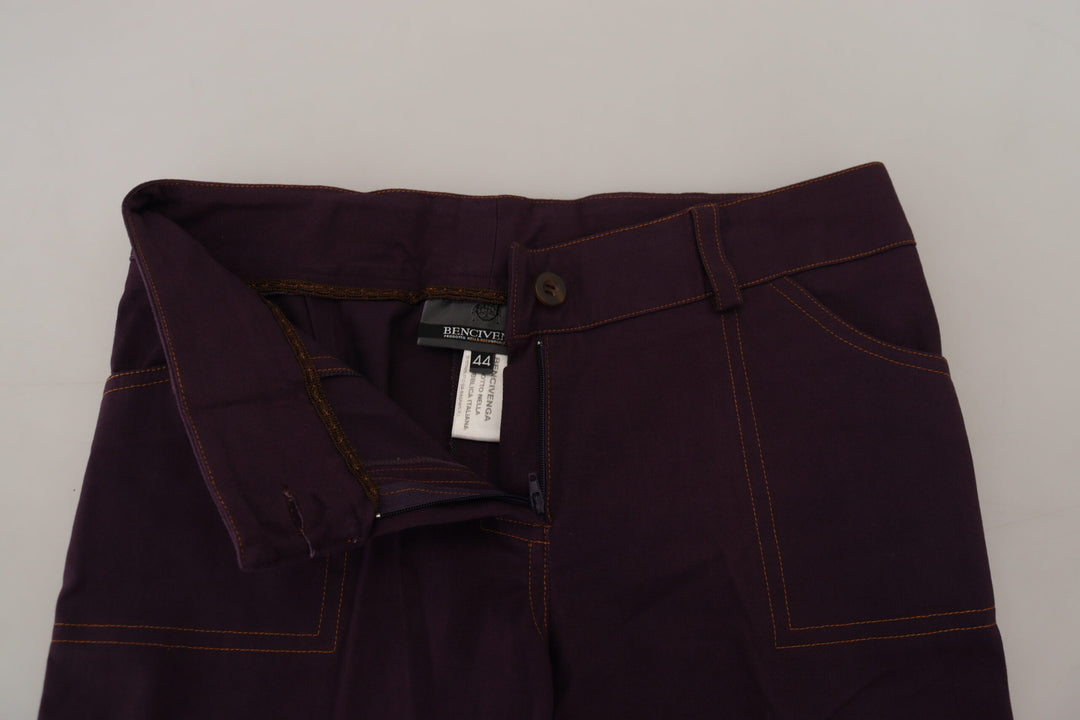 Pantalones de vestir de algodón BENCIVENGA estilo italiano