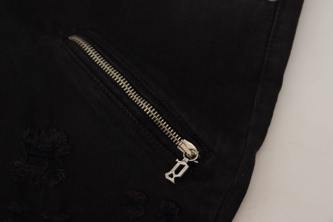 Jean évasé taille mi-haute chic John Galliano noir