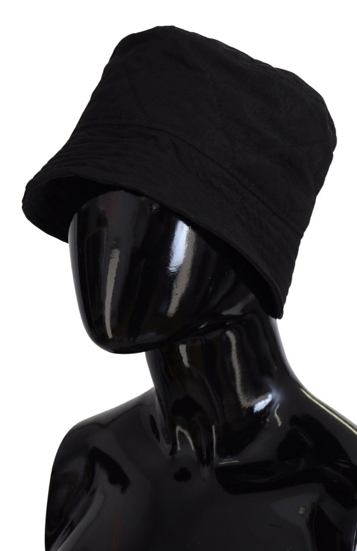 Dolce &amp; Gabbana Black Nylon Women Bucket Cap Hat