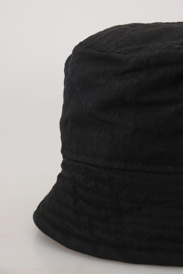 Dolce &amp; Gabbana Black Nylon Women Bucket Cap Hat