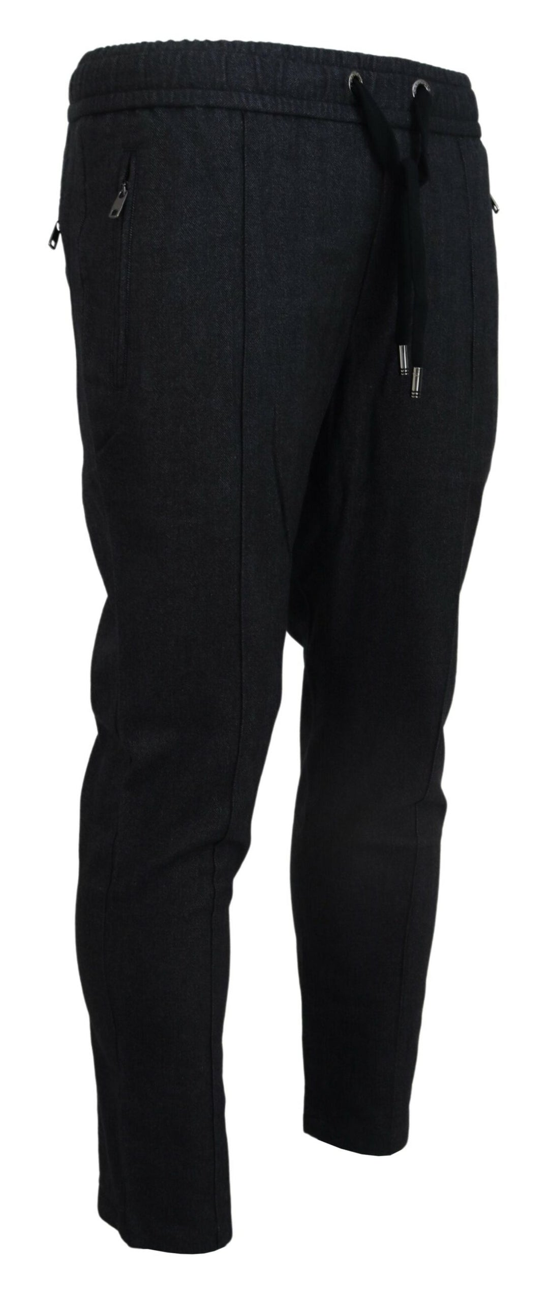 Dolce &amp; Gabbana Gray Cotton Jogger Men Pants