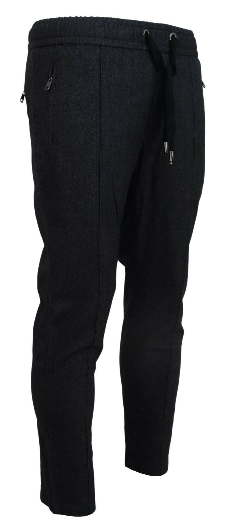 Dolce &amp; Gabbana Gray Cotton Jogger Men Pants