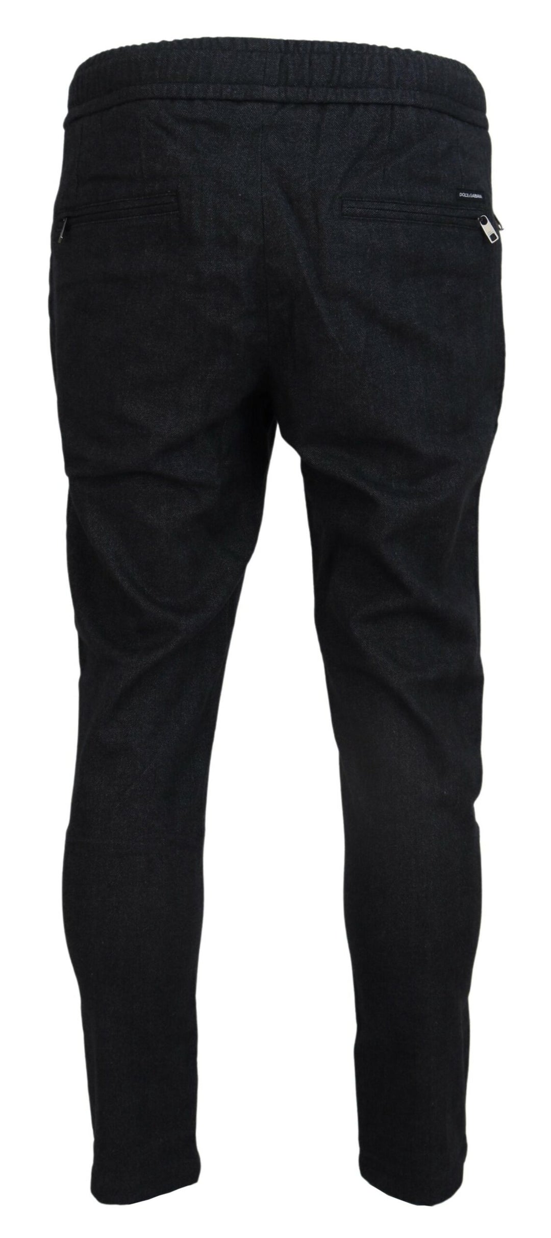 Dolce &amp; Gabbana Gray Cotton Jogger Men Pants