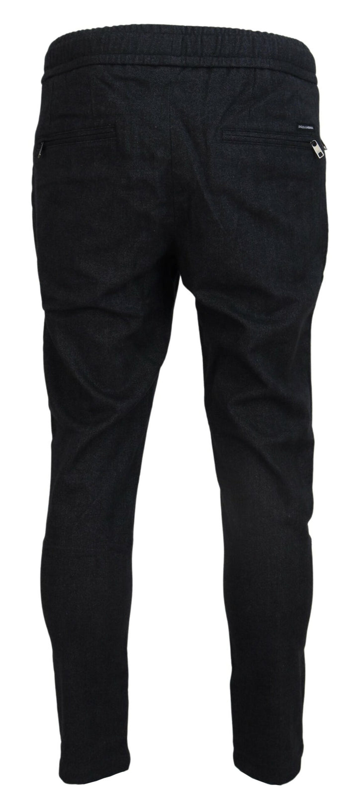 Dolce &amp; Gabbana Gray Cotton Jogger Men Pants