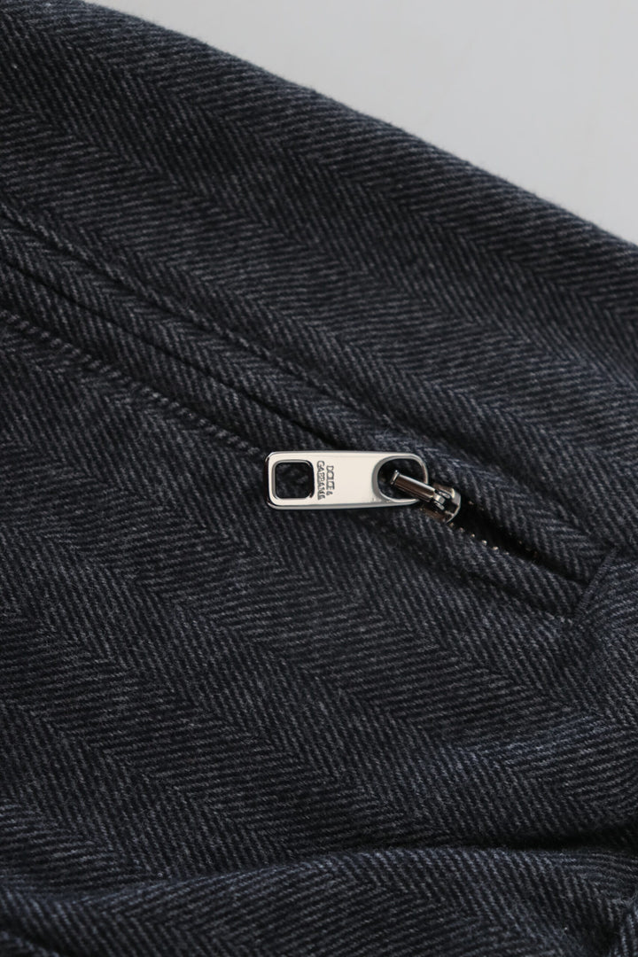 Dolce &amp; Gabbana Gray Cotton Jogger Men Pants