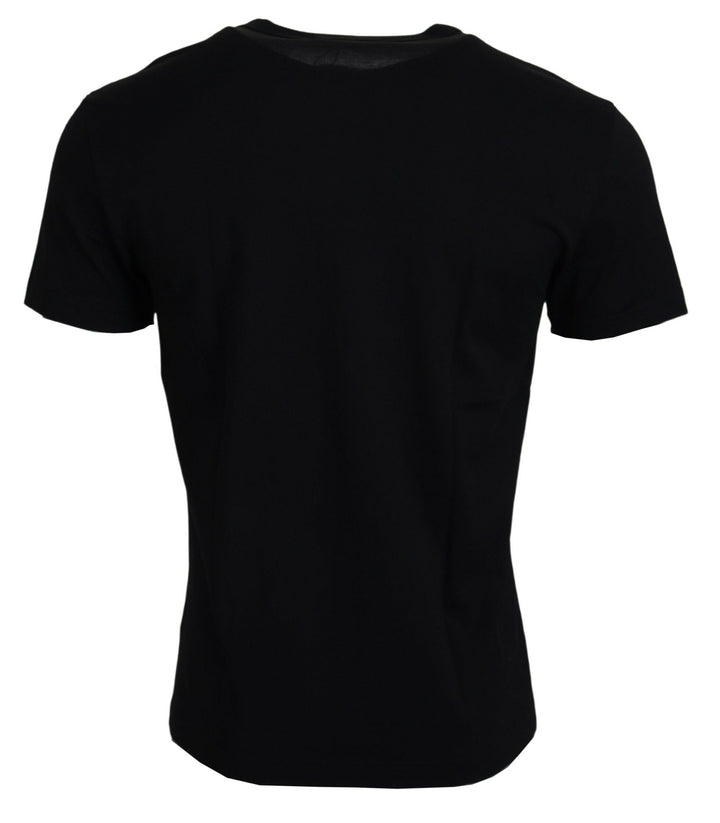 Dolce &amp; Gabbana Black Sneak Peek Cotton Short Sleeve T-shirt
