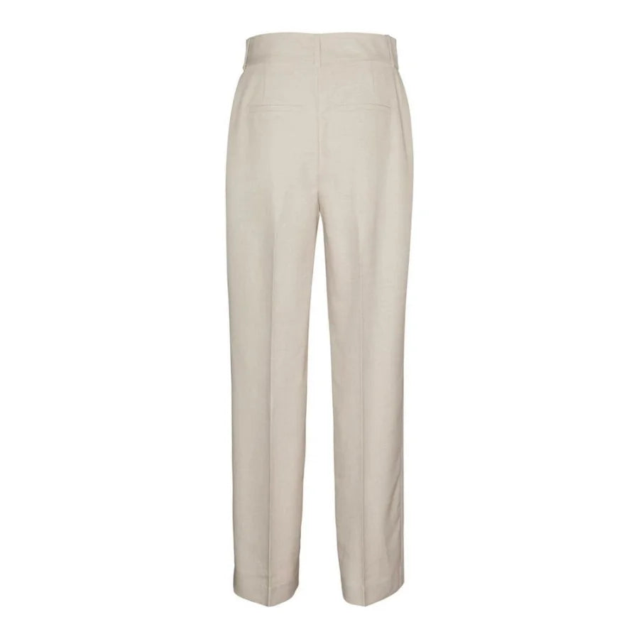 Vero Moda Gray Polyester Casual Pants