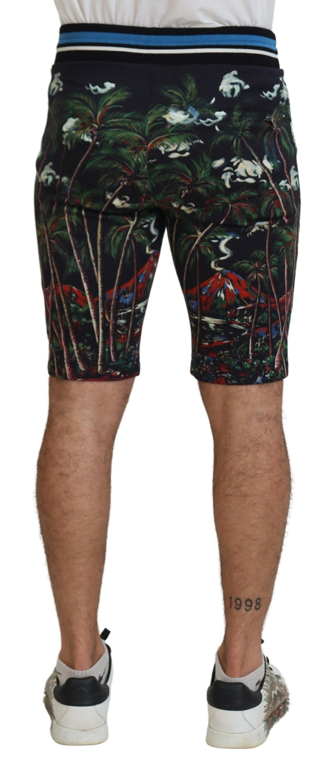 Shorts con estampado Volcán de Dolce Gabbana Lujo italiano