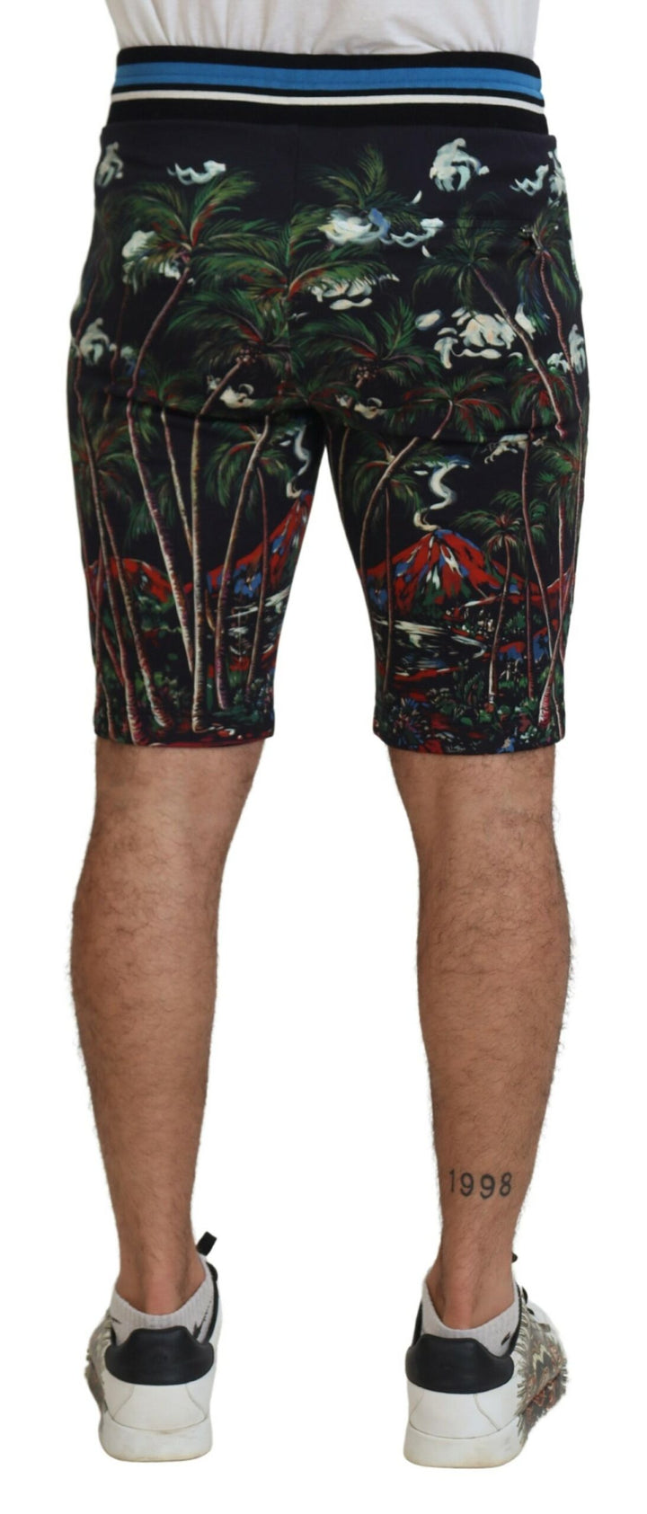 Shorts con estampado Volcán de Dolce Gabbana Lujo italiano