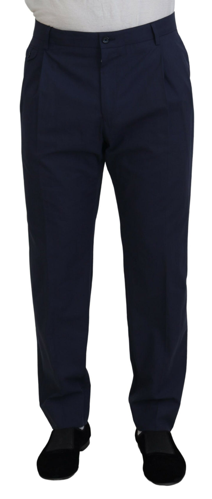 Pantalones de vestir chinos azul oscuro de Dolce &amp; Gabbana MainLine Style