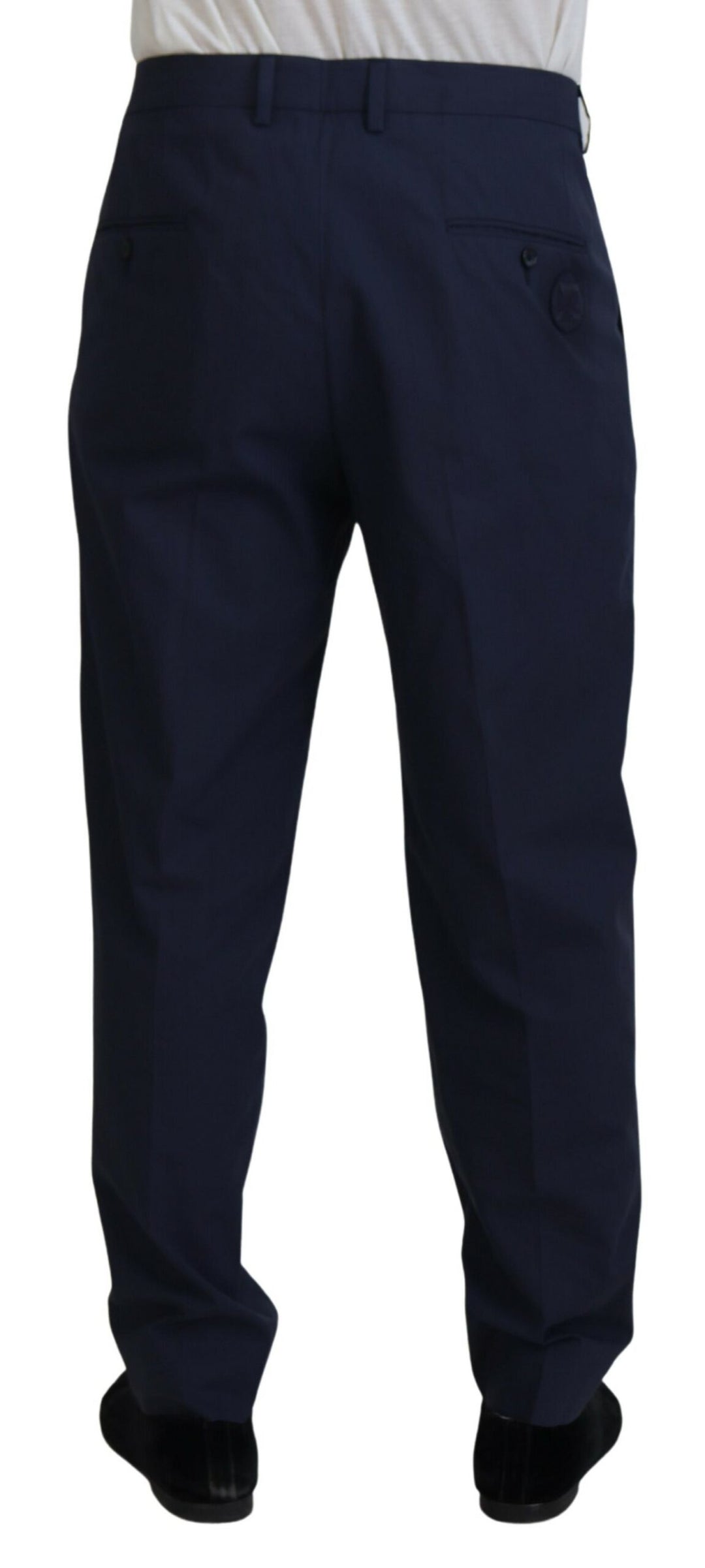 Pantalones de vestir chinos azul oscuro de Dolce &amp; Gabbana MainLine Style
