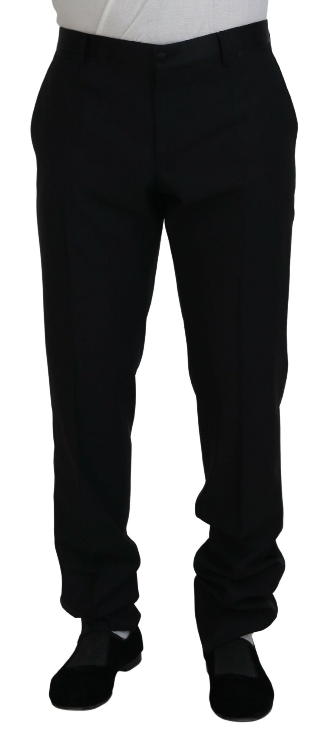 Pantalon habillé noir élégant coupe slim Dolce &amp;amp; Gabbana