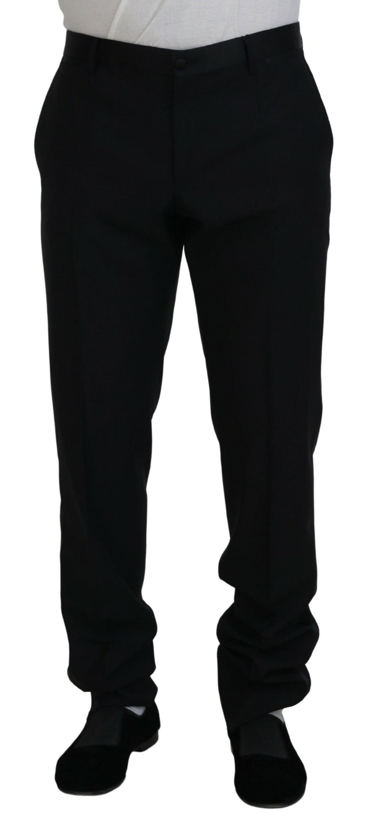 Pantalon habillé noir élégant coupe slim Dolce &amp;amp; Gabbana