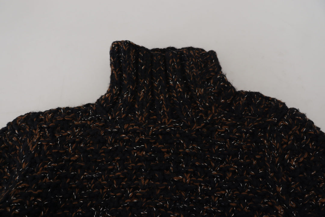 Dolce &amp; Gabbana Brown Fatto A Mano Turtleneck Pullover Sweater