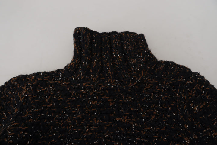 Dolce &amp; Gabbana Brown Fatto A Mano Turtleneck Pullover Sweater