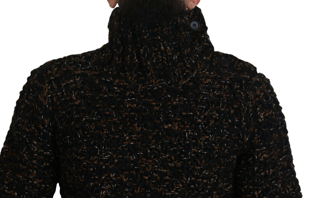 Dolce &amp; Gabbana Brown Fatto A Mano Turtleneck Pullover Sweater