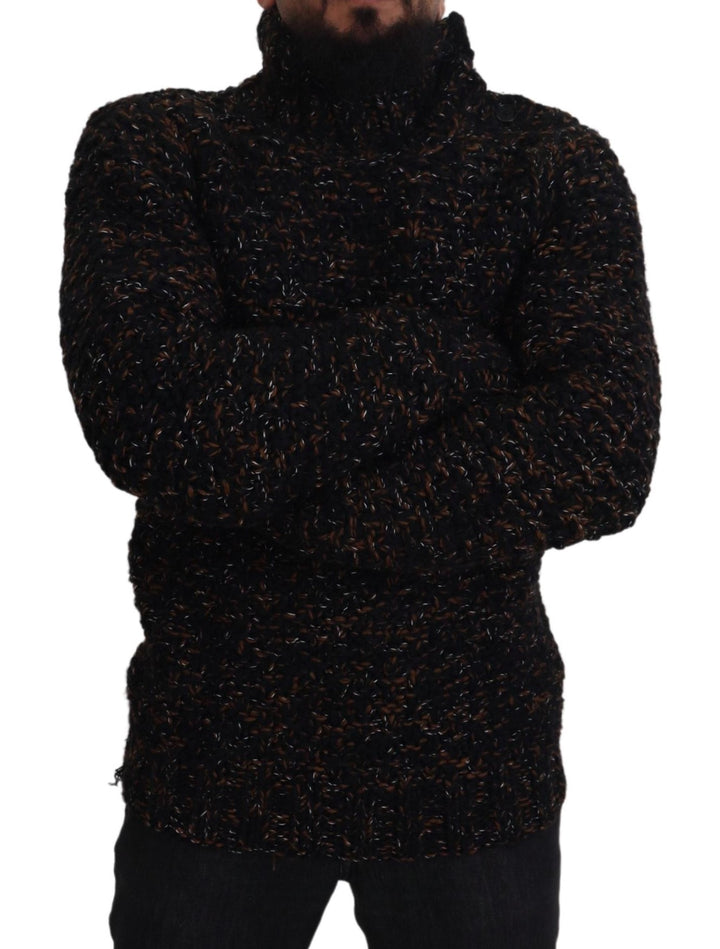 Dolce &amp; Gabbana Brown Fatto A Mano Turtleneck Pullover Sweater