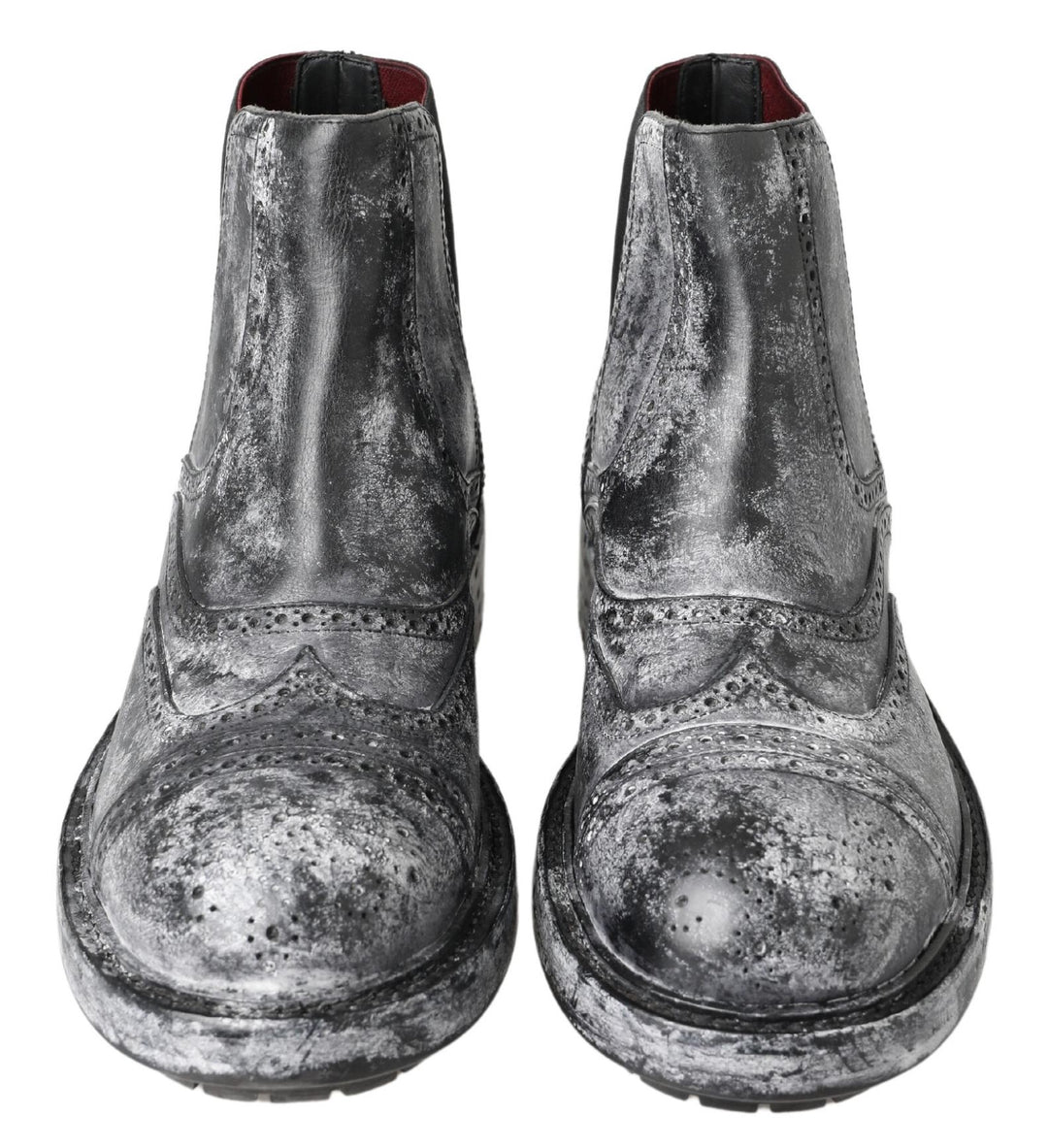 Bottines Chelsea noires élégantes délavées Dolce &amp;amp; Gabbana