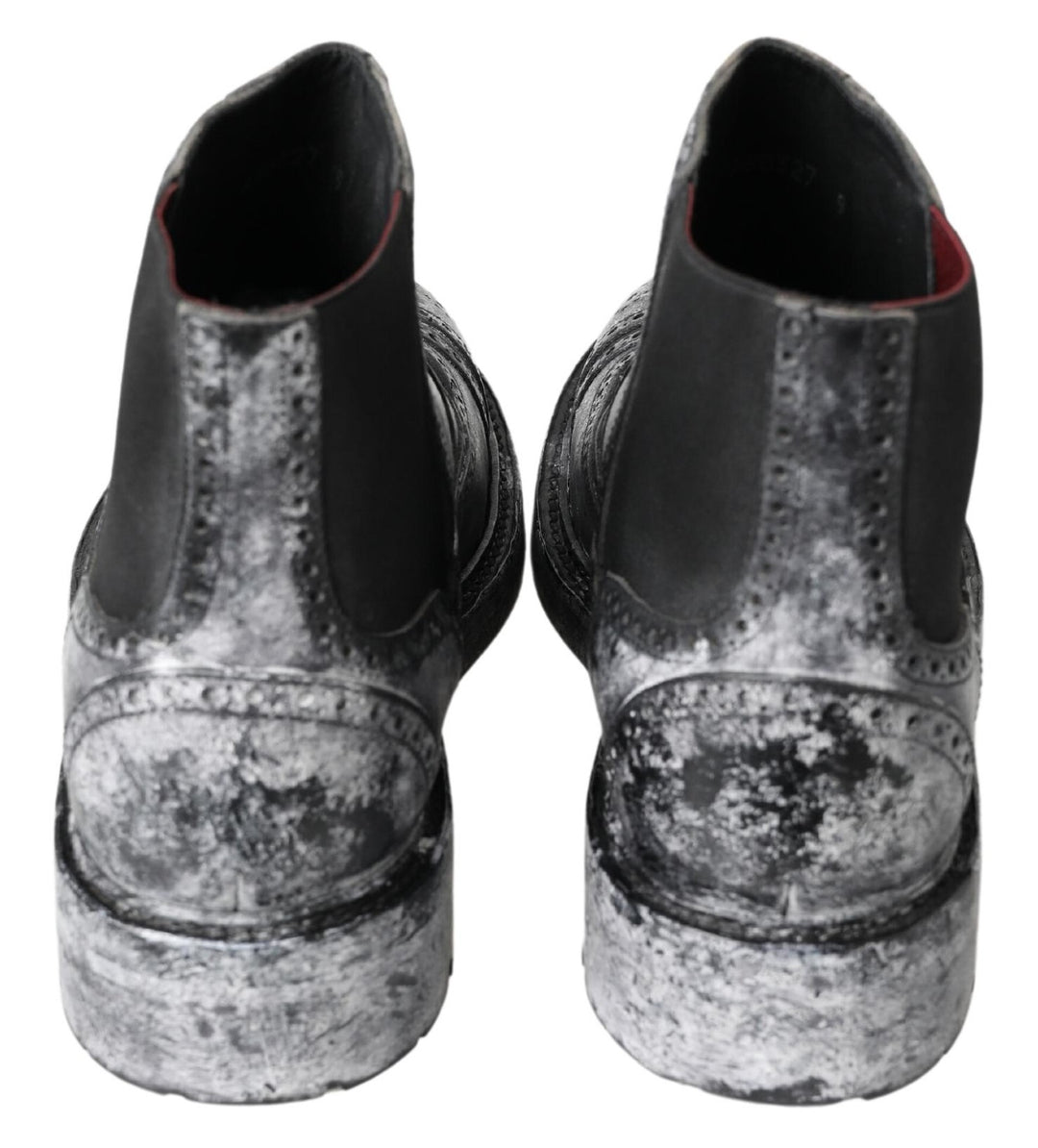 Bottines Chelsea noires élégantes délavées Dolce &amp;amp; Gabbana