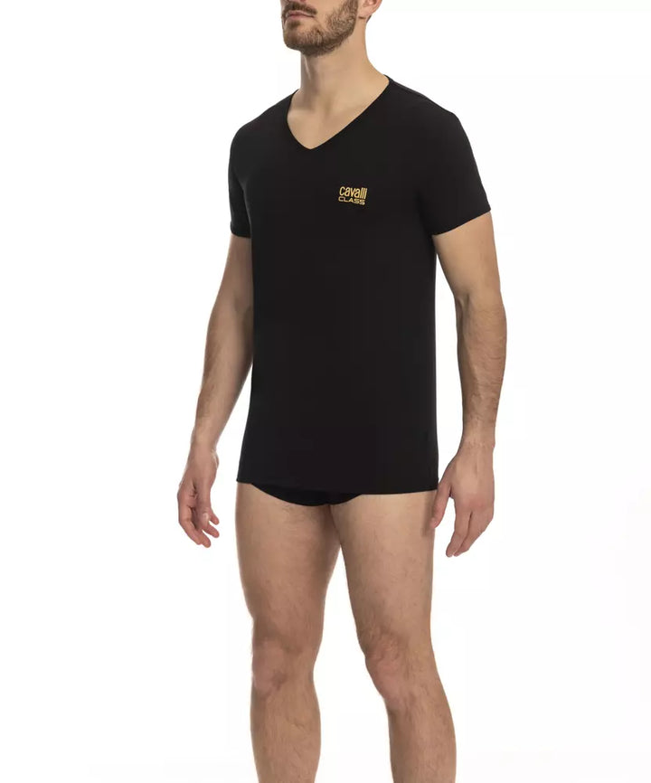 Cavalli Class Black Cotton Men&