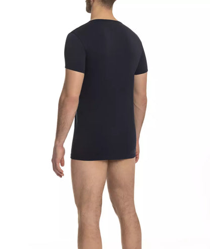 Cavalli Class "Blue Cotton Men T-Shirt"