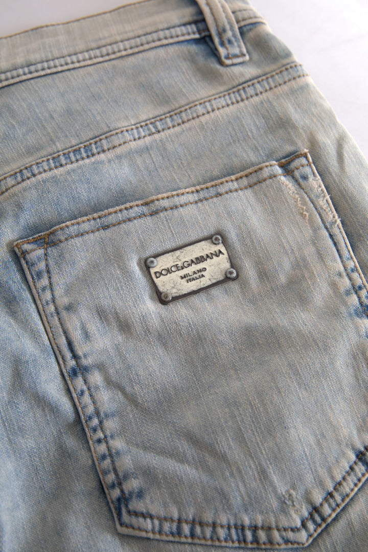 Sensación de jeans ajustados de cintura media italianos