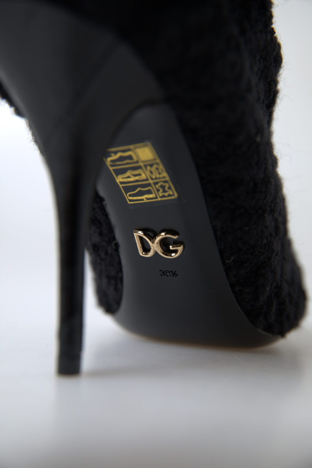 Bottes mi-mollet élégantes en laine vierge Dolce &amp;amp; Gabbana