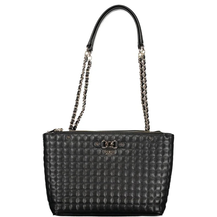 Guess Jeans Nero Poliuretano Women Handbag