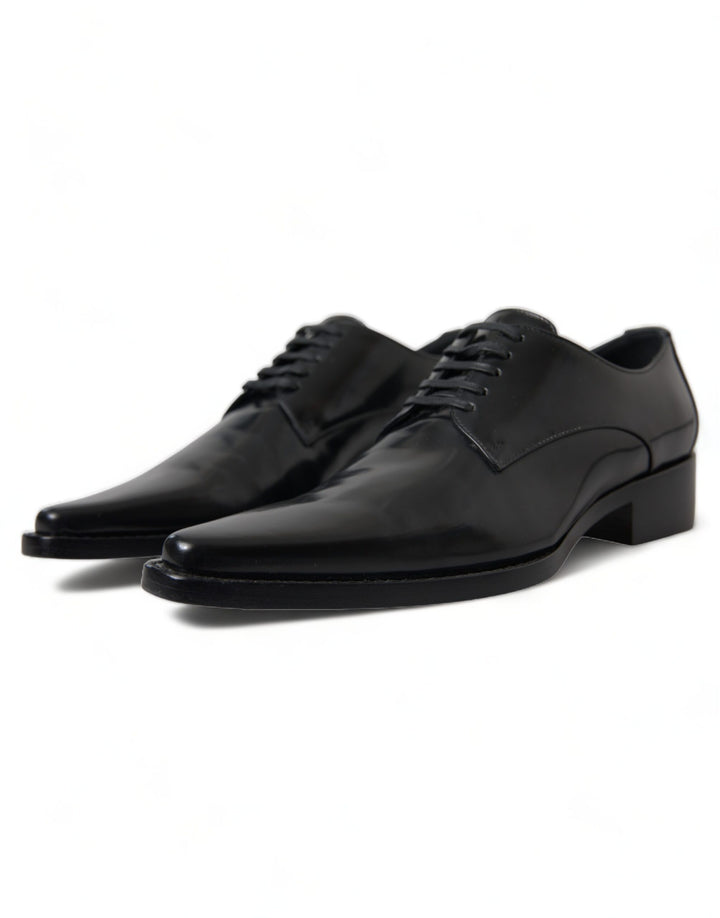 Dolce &amp;amp; Gabbana Élégantes ballerines en cuir noir