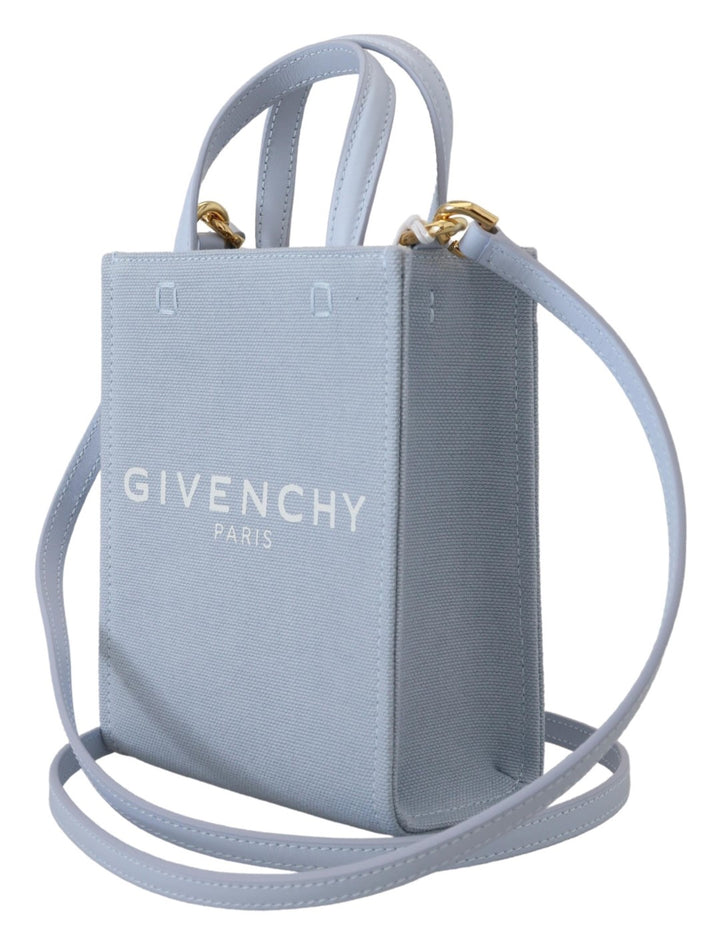 Mini sac Givenchy Chic Cloud en coton bleu
