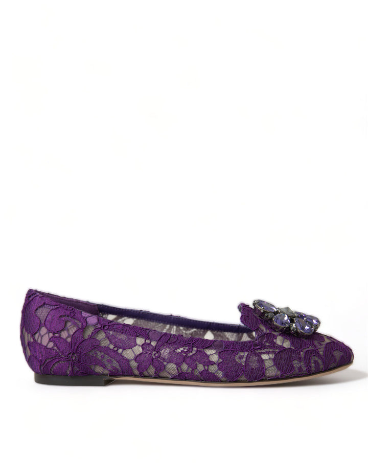Pantuflas Dolce Gabbana Vally Purple Lace Dream