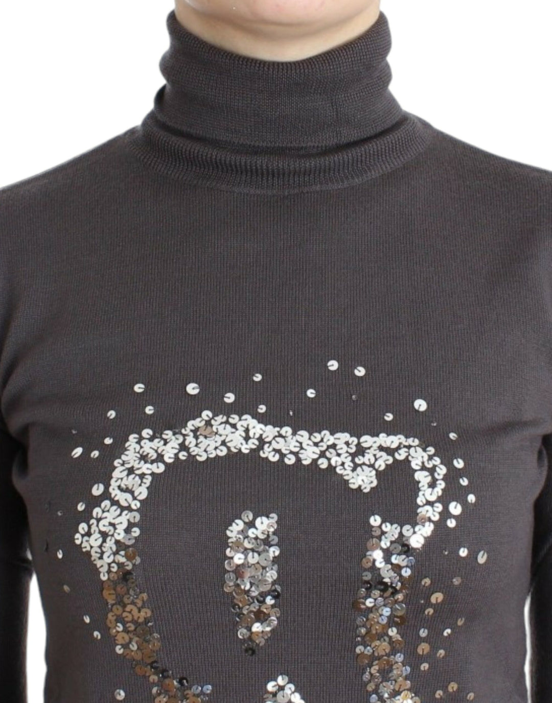John Galliano Brown turtleneck cotton sweater
