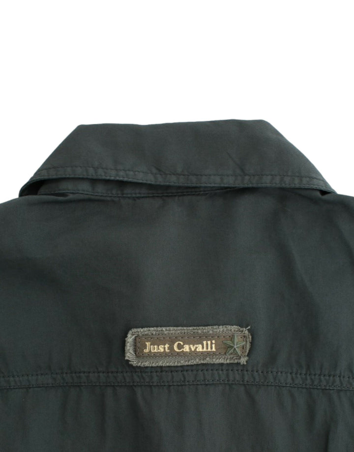 Cavalli Gray button down shirt