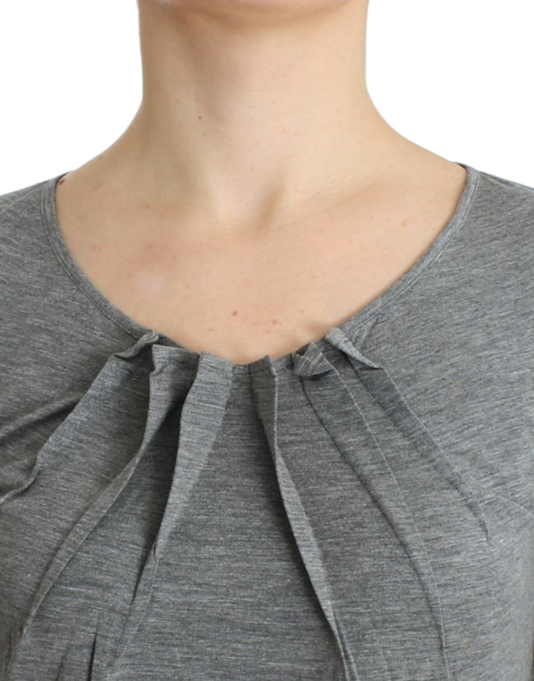 Pull élégant Cavalli en cachemire mélangé gris