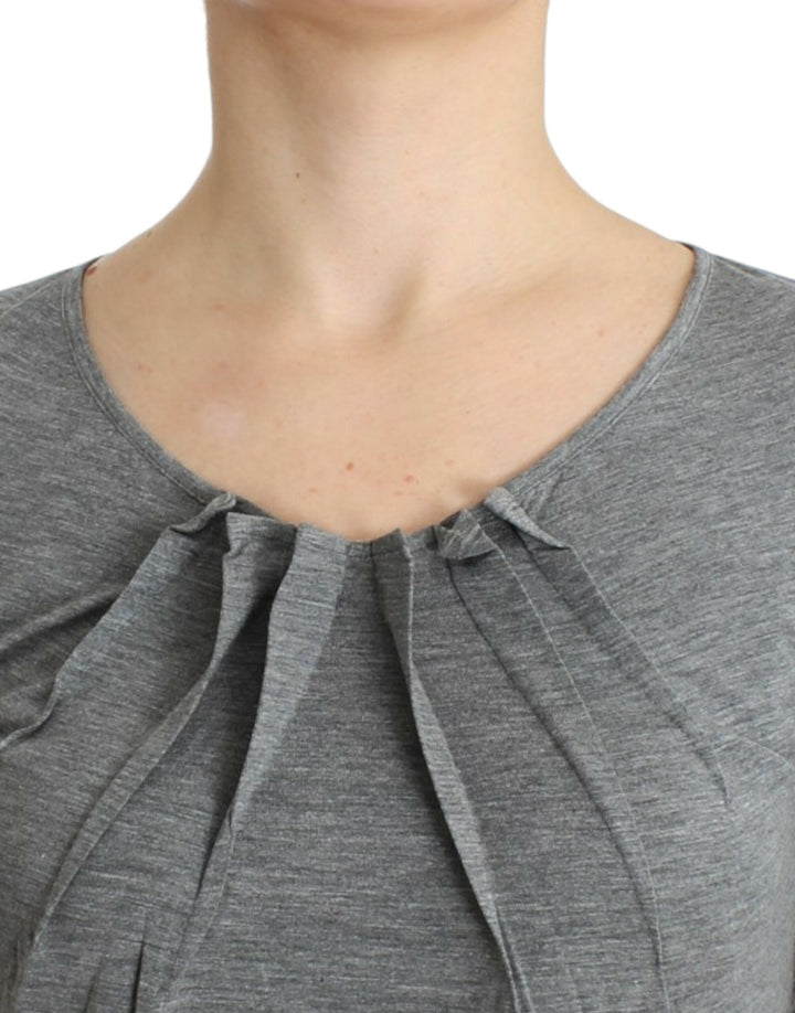 Pull élégant Cavalli en cachemire mélangé gris