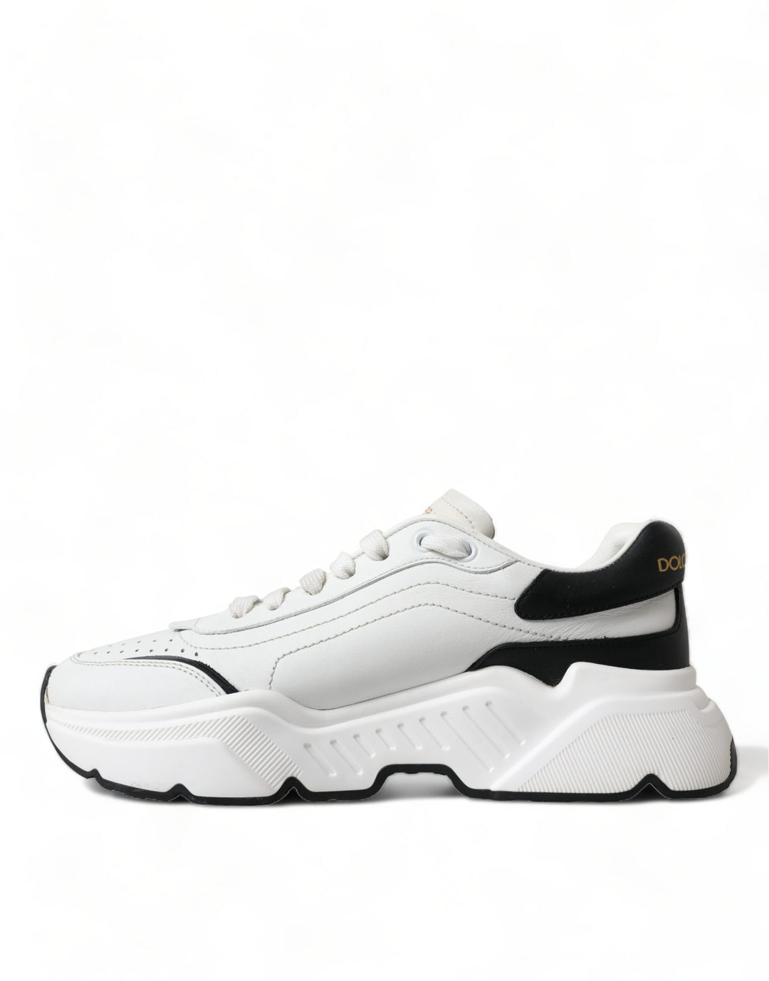 Dolce &amp; Gabbana White Black Low Top Daymaster Sneakers Shoes