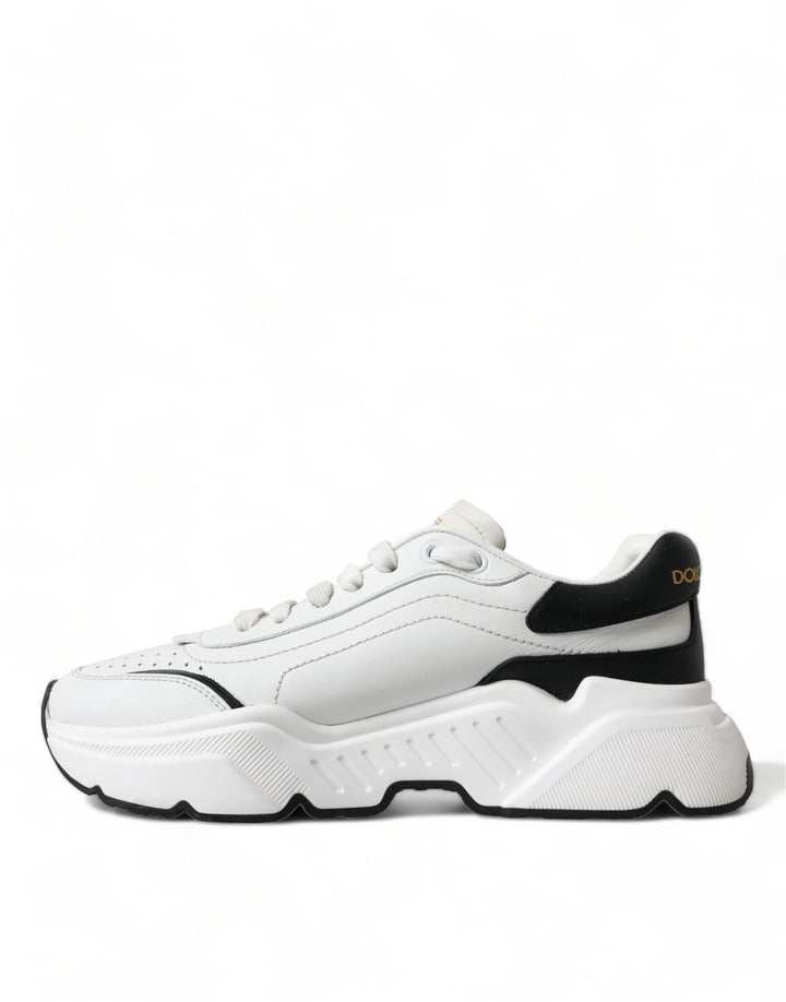 Dolce &amp; Gabbana White Black Low Top Daymaster Sneakers Shoes