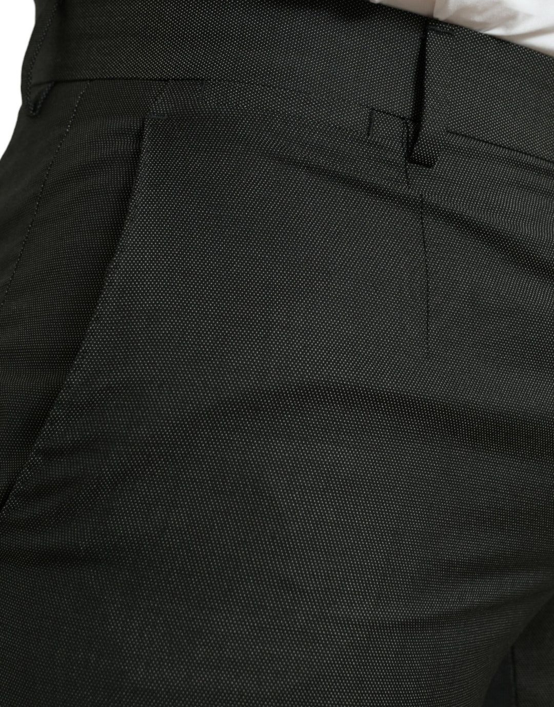 Pantalones de vestir ajustados elegantes en gris oscuro de Dolce &amp;amp; Gabbana
