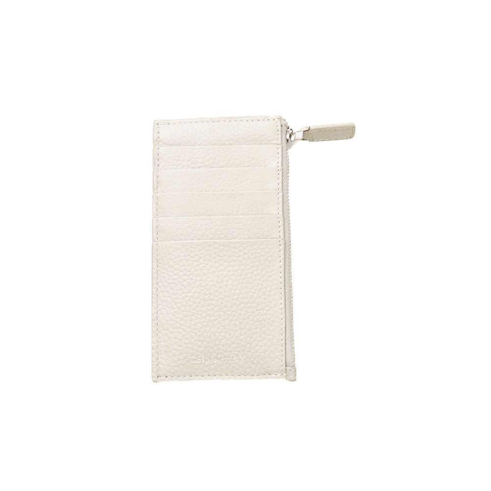 Cartera Cerruti 1881 de piel blanca para hombre