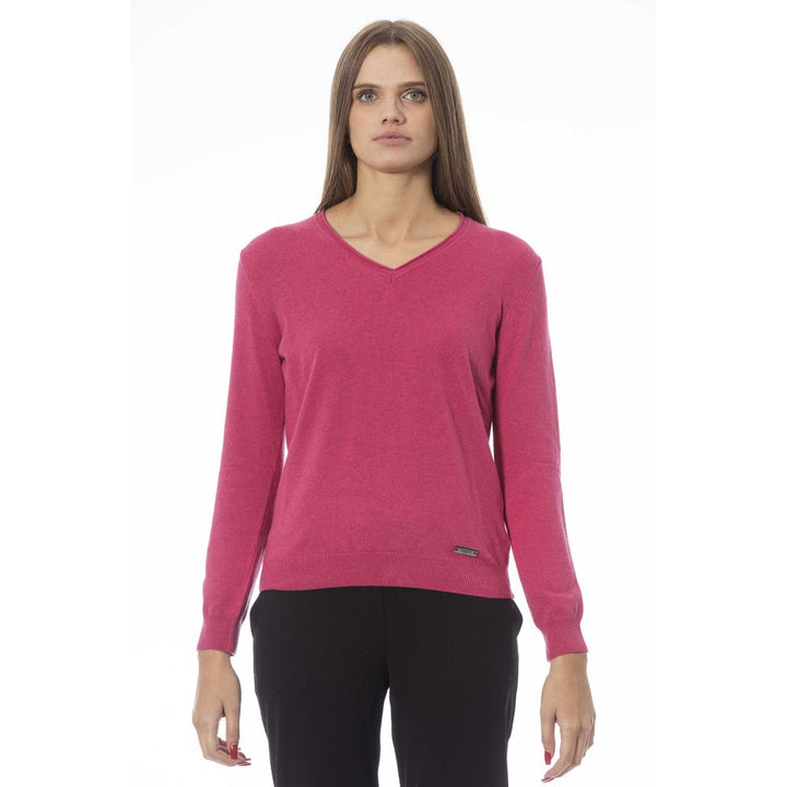 Suéter de cachemira fucsia para mujer Baldinini Trend
