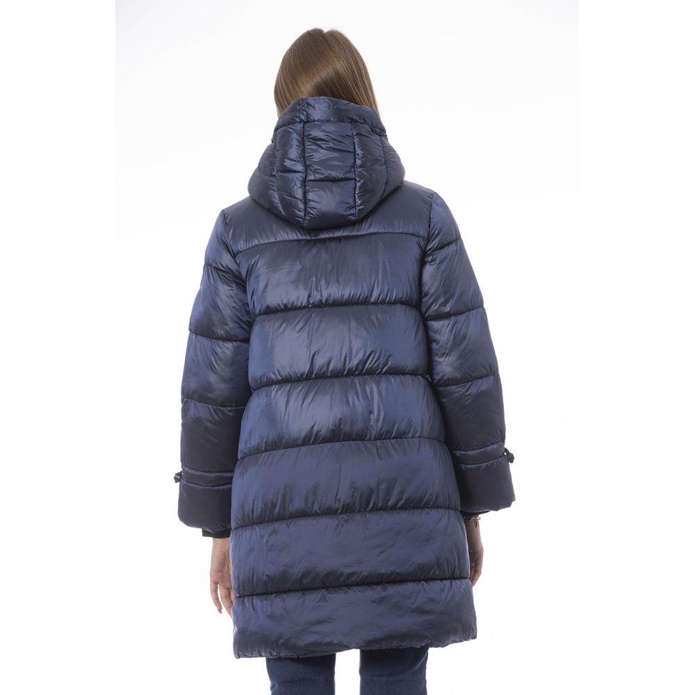 Baldinini Trend Light Blue Nylon Jackets &amp; Coat