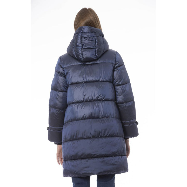 Baldinini Trend Light Blue Nylon Jackets &amp; Coat