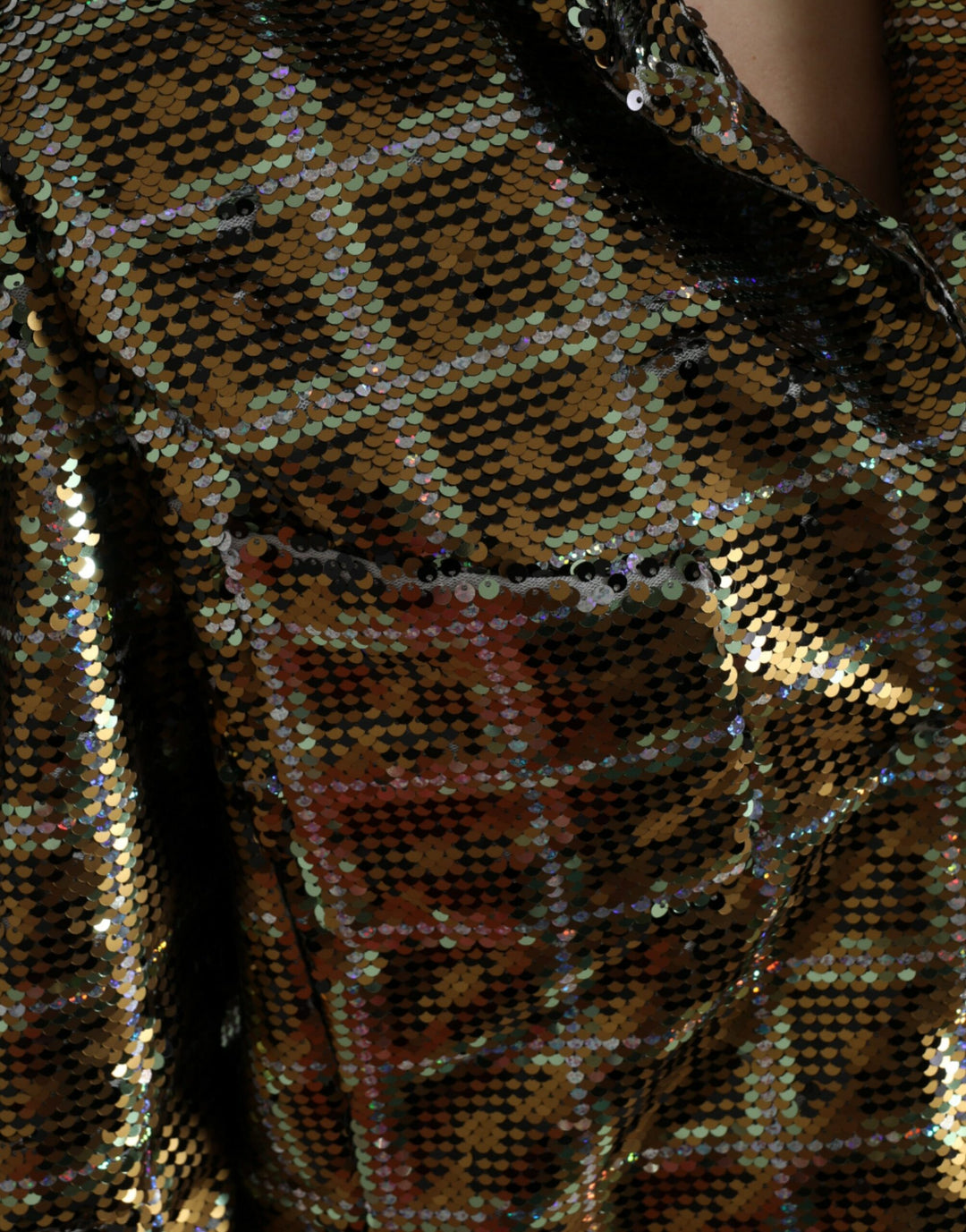Chaqueta corta con lentejuelas multicolor de Dolce &amp;amp; Gabbana