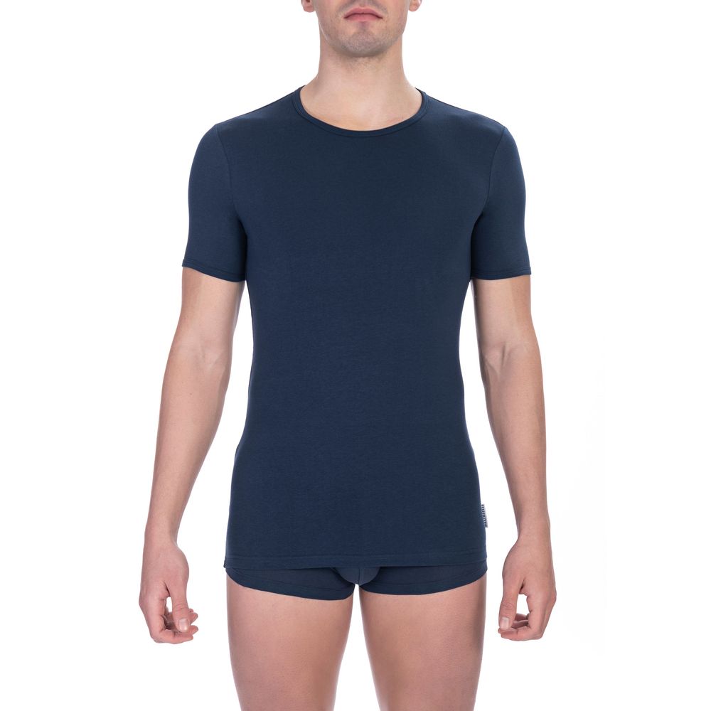 Bikkembergs Blue Cotton Men&