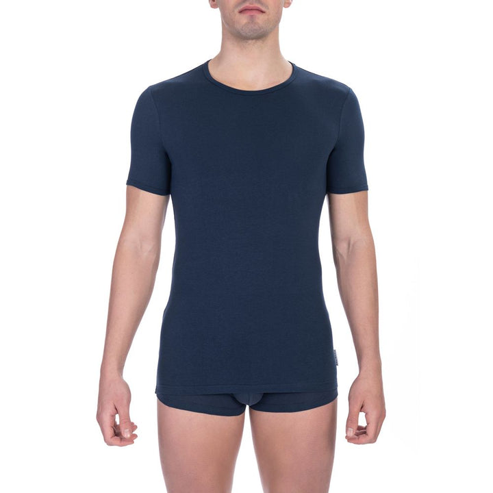 Bikkembergs Blue Cotton Men&